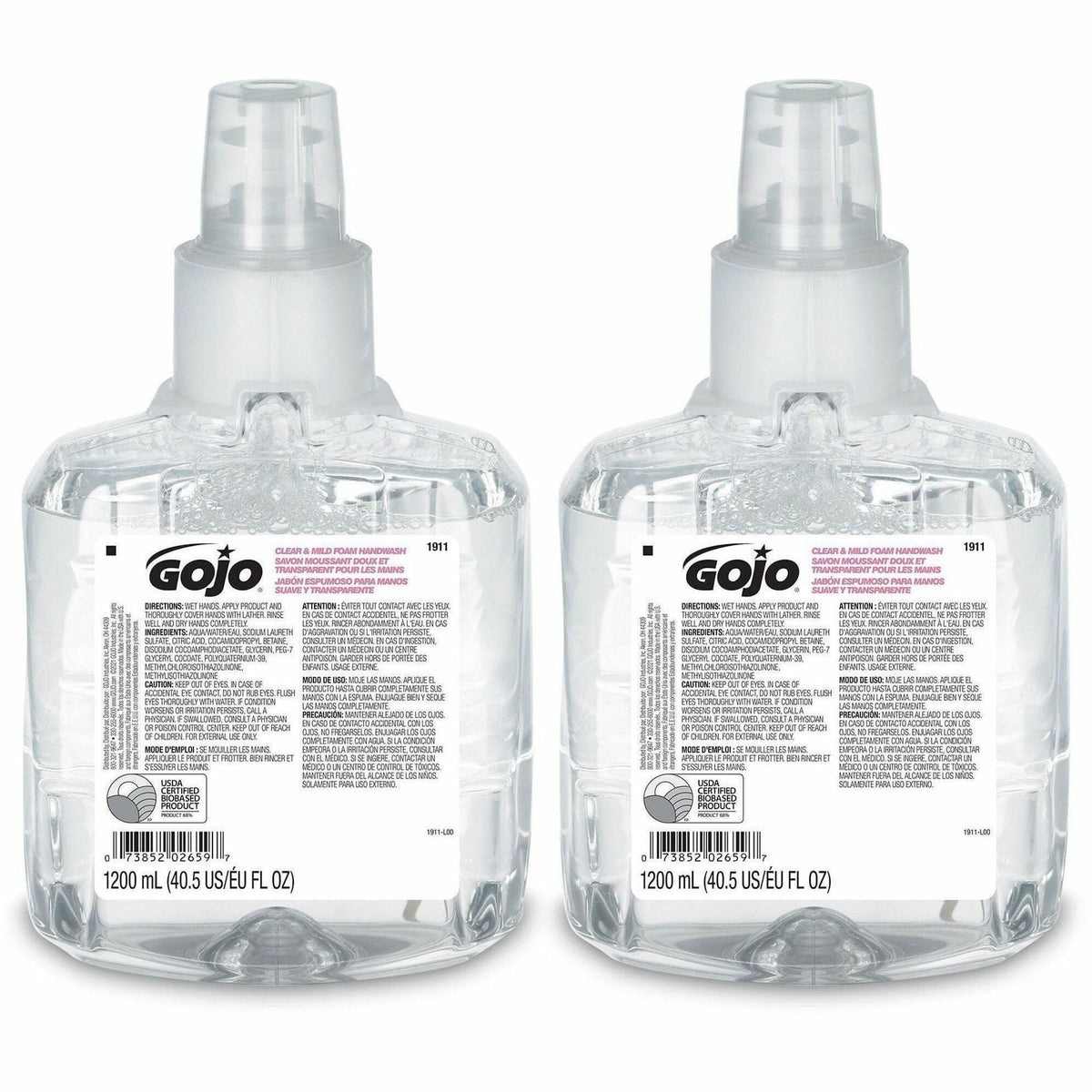 Gojo&reg; LTX-12 Clear Mild Foam Handwash Refill - 2000