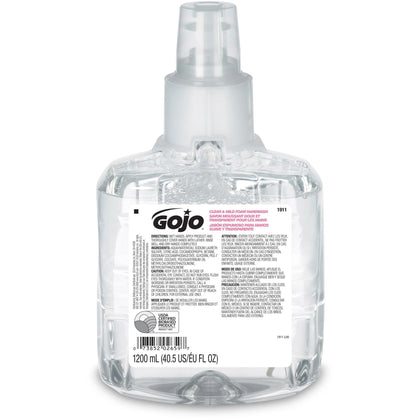 Gojo® LTX-12 Clear Mild Foam Handwash Refill - Moisturizing Eco-friendly Formula - Hand Soaps/Cleaners