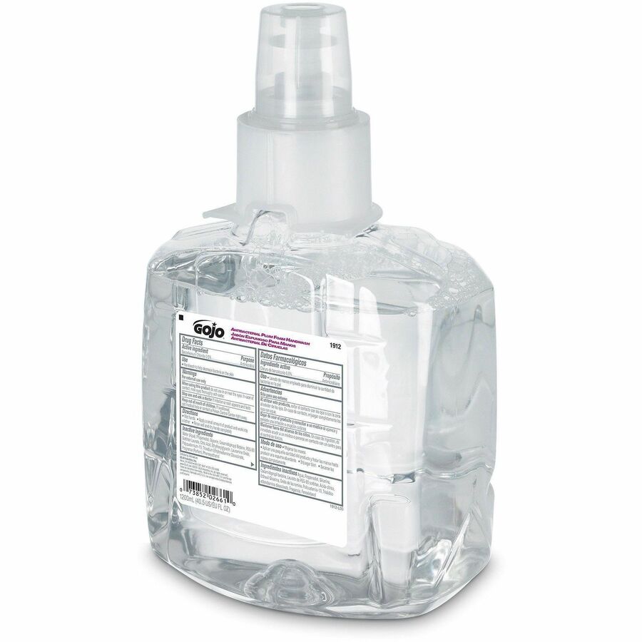 Gojo&reg; LTX-12 Dispenser Plum Antibacterial Hand Soap - Left