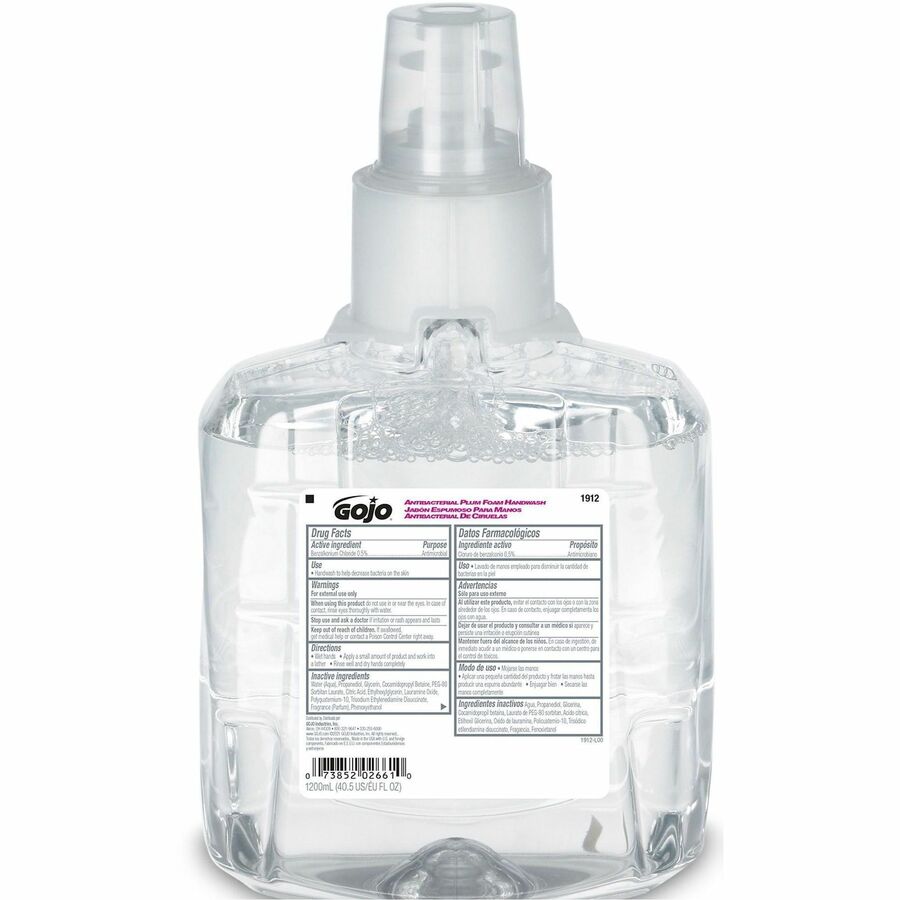 Gojo&reg; LTX-12 Dispenser Plum Antibacterial Hand Soap - Front