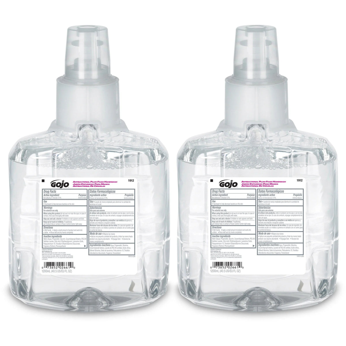 Gojo® LTX-12 Plum Antibacterial Hand Soap: Kills Germs Moisturizing Formula - Skin Care Dispensers & Refills
