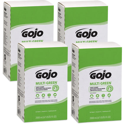 Gojo® Multi Green Hand Cleaner: Citrus Scent Soil & Dirt Remover - 2.11 Quart - Skin Care Dispensers Refills