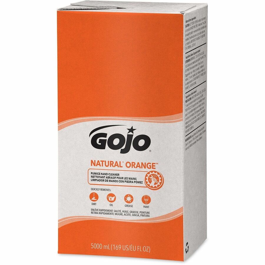 Gojo&reg; Natural Orange Pumice Hand Cleaner - Left