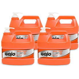 Gojo® Natural Orange Pumice Hand Cleaner - Heavy Duty Dirt Oil & Grease Remover - Soaps/Cleaners
