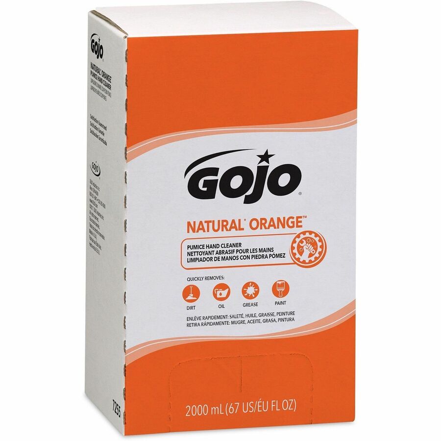 Gojo&reg; Natural Orange Pumice Hand Cleaner Refill - Right