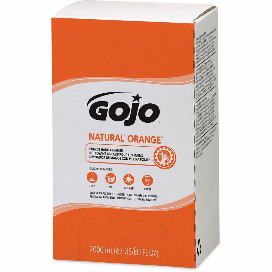 Gojo&reg; Natural Orange Pumice Hand Cleaner Refill - Left