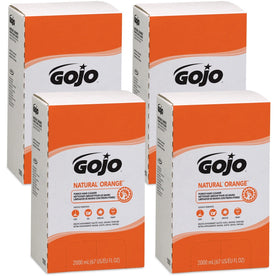 Gojo® Natural Orange Pumice Hand Cleaner Refill - Dirt Grease & Soilage Remover - 2.11qt - 4/Carton - Skin Care