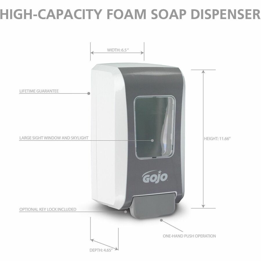 Gojo&reg; Push-Style FMX-20 Foam Soap Dispenser - Alternate-Image1