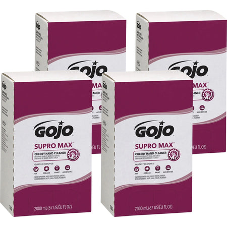 Gojo® Supro Max Hand Cleaner: Cherry Scent Adhesive & Soil Remover - Skin Care Dispensers Refills