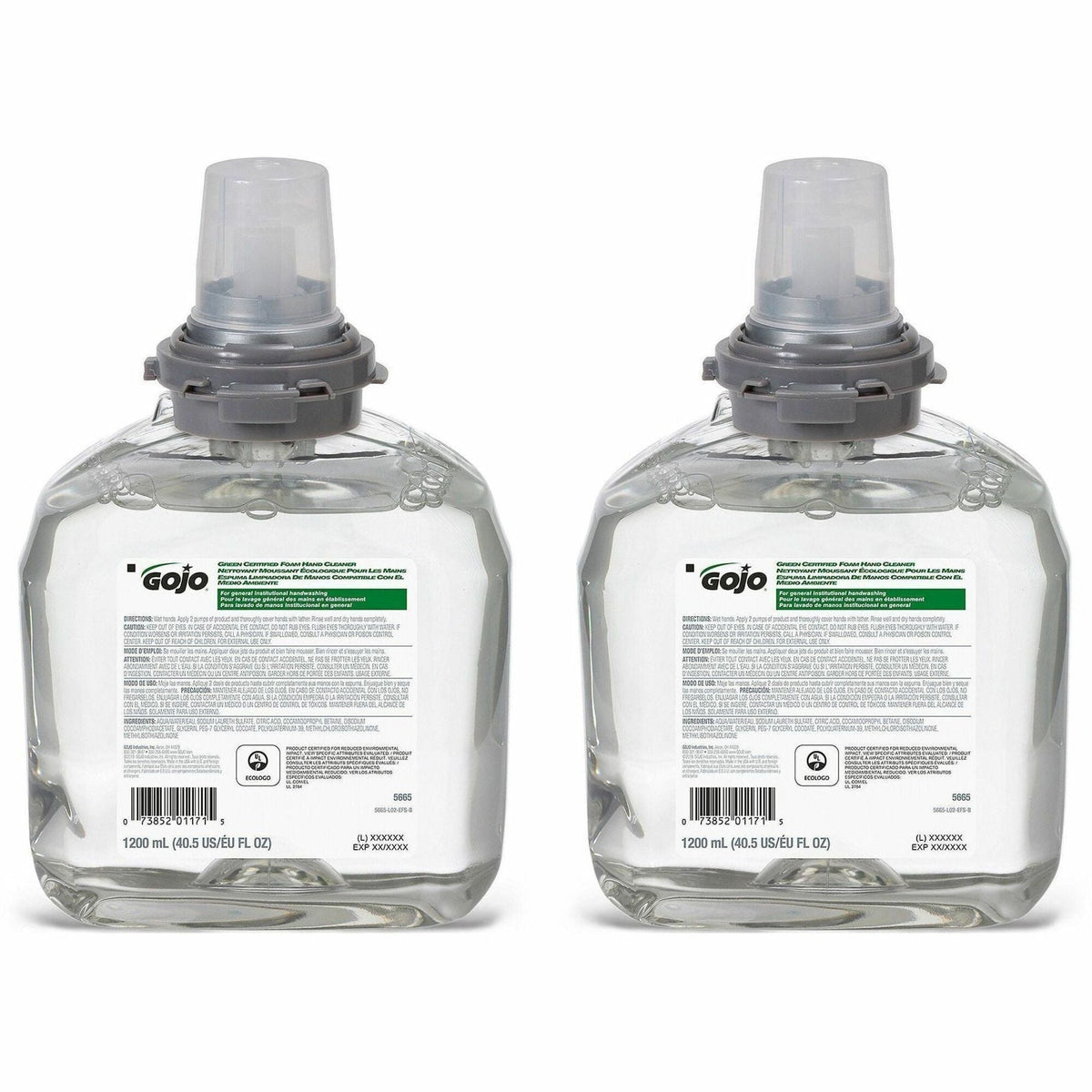 Gojo&reg; TFX Dispenser Green Certified Foam Hand Cleaner - 2000