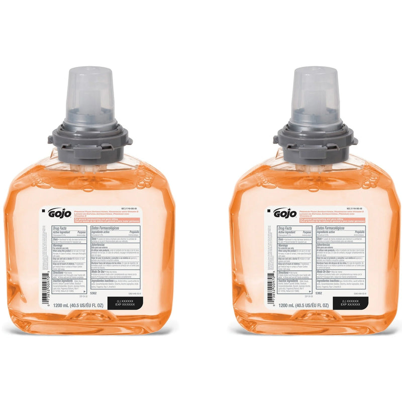 Gojo® TFX Premium Foam Antibacterial Handwash - Floral Scent - 1.27 quart - Kill Germs - 2 / Carton - Hand