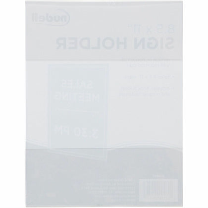 GoLite Nu-Dell Cubicle Sign Holder: 8.5x11 Acrylic Wall Mount - Clear - Signs & Nameplates
