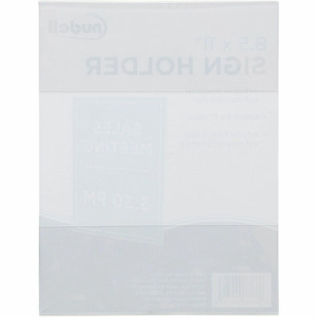 GoLite Nu-Dell Cubicle Sign Holder: 8.5x11 Acrylic Wall Mount - Clear - Signs & Nameplates