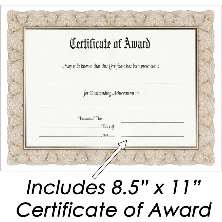GoLite Nu-Dell Woodgrain Award-A-Plaque - Elegant Mahogany Finish - Certificates & Seals