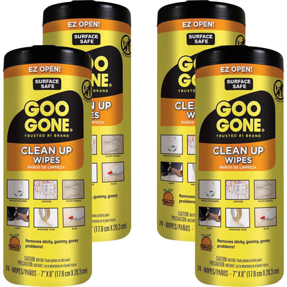 Goo Gone Tough Task Wipes - Disposable Non-Abrasive Cleaning