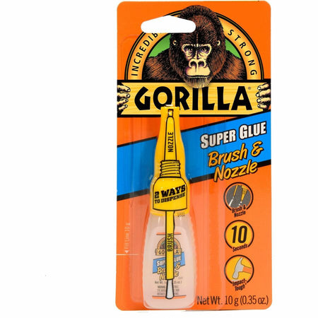 Gorilla Brush & Nozzle Super Glue - 0.35 oz - Clear - 1 Each