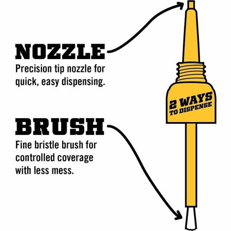 Gorilla Brush & Nozzle Super Glue - Precision Application - 0.35 oz