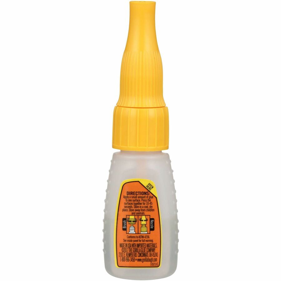 Gorilla Brush & Nozzle Super Glue - 0.35 oz - Clear - 1 Each