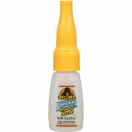 Gorilla Brush & Nozzle Super Glue - Precision Application - 0.35 oz