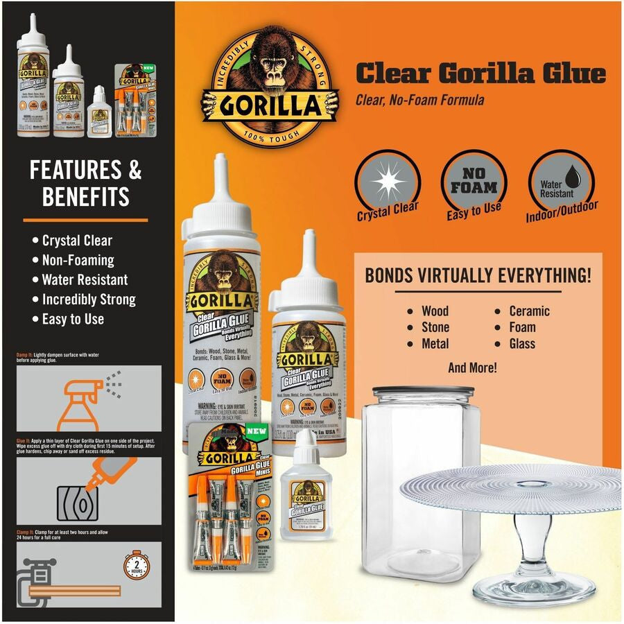 Gorilla Clear Glue - 3.75 fl oz - 1 Each - All-Purpose