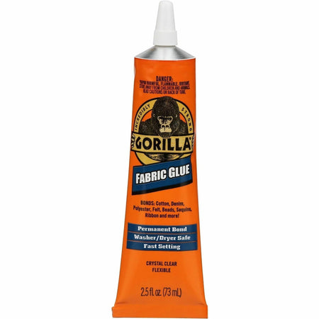 Gorilla Fabric Glue: 2.50 fl oz Clear Adhesive - 1 Pack - All-Purpose Glue