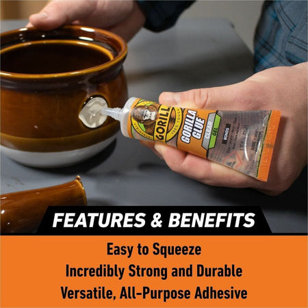 Gorilla Glue Clear Gel - 1.75 fl oz - 1 Each - Super