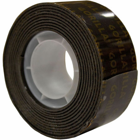 Gorilla Heavy Duty Mounting Tape - 5 ft Length x 1’’ Width - Black - 1 Each - & Putty