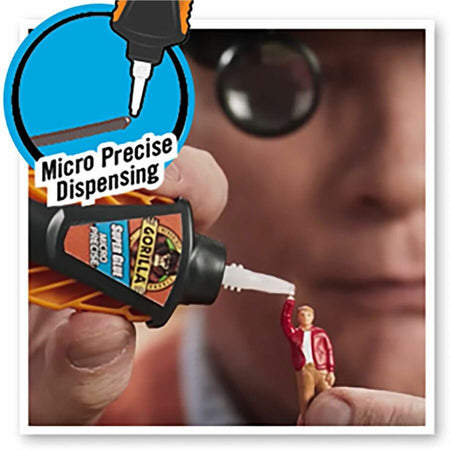 Gorilla Micro Precise Super Glue - 0.19 oz - Clear - 1 Each