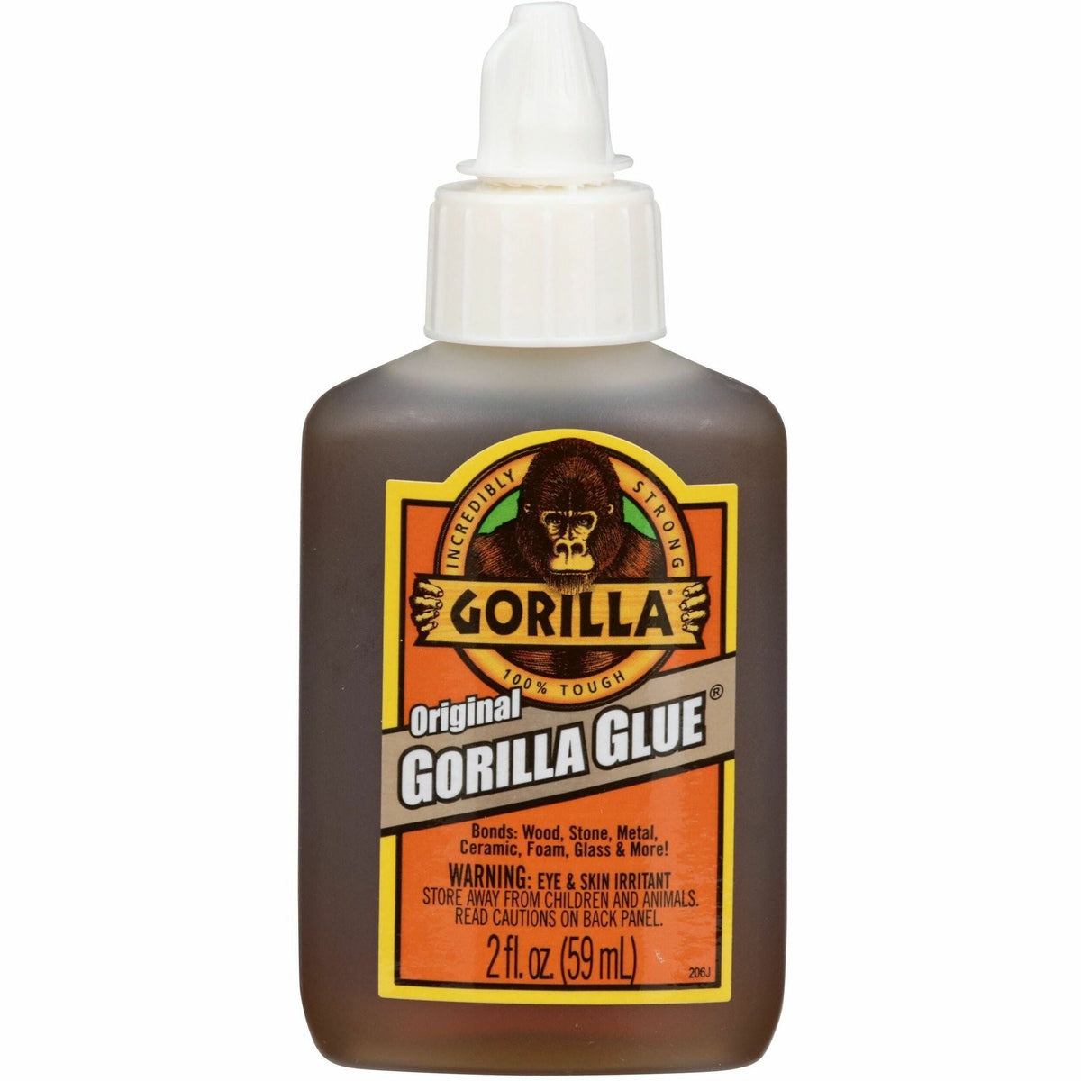 Gorilla Original Glue - 2 oz - Brown - 1 Each - All-Purpose