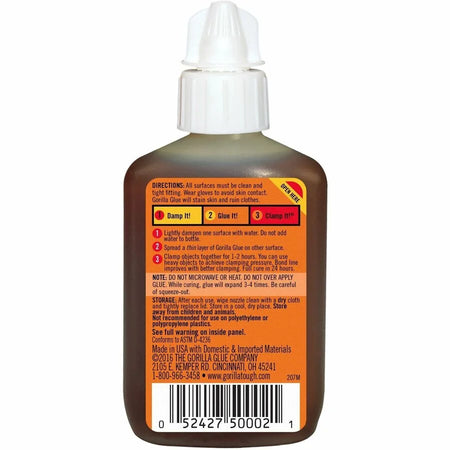 Gorilla Original Glue: 2 oz Brown Adhesive - All-Purpose Glue