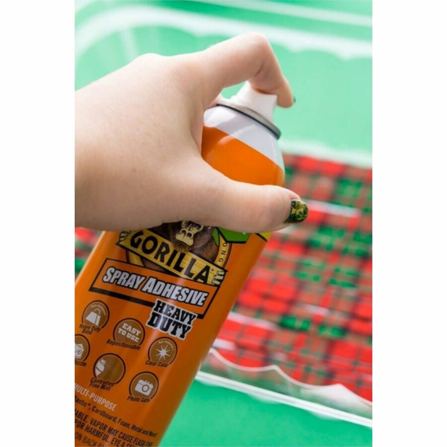 Gorilla Spray Adhesive - 14 oz - Clear - 1 Each - Adhesives