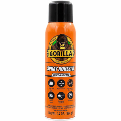 Gorilla Spray Adhesive: Clear 14 oz for Strong Bonds - Adhesives