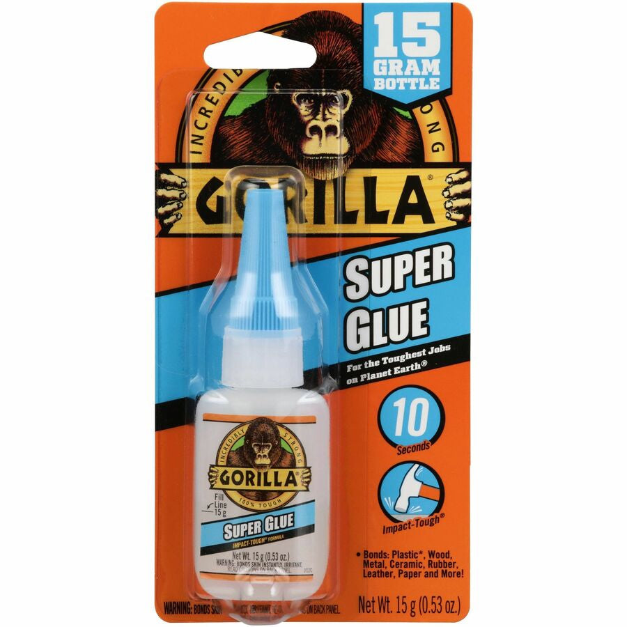 Gorilla Super Glue - 0.53 oz - Clear - 1 Each