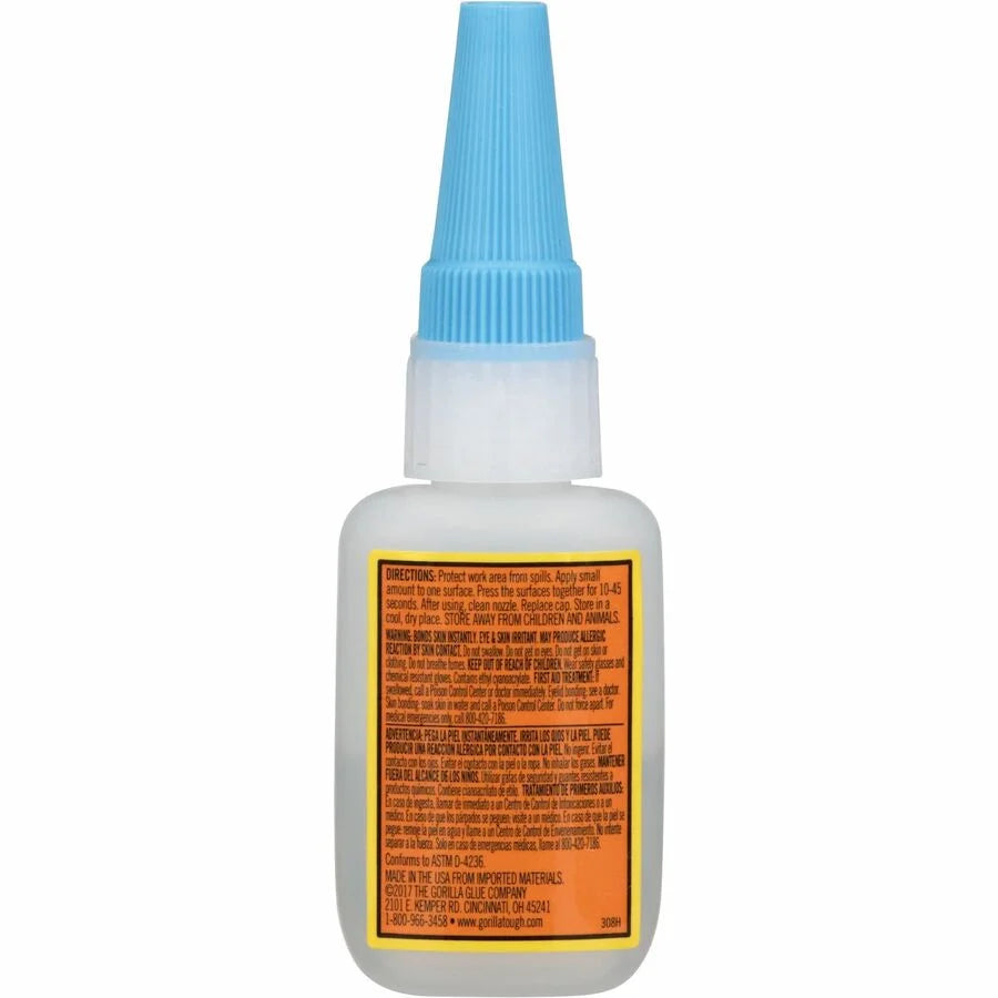 Gorilla Super Glue: 0.53 oz Clear Adhesive - 1 Pack - Glue