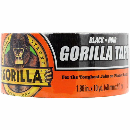 Gorilla Tape: 10 yd x 1.88’’ Black - Heavy-Duty Adhesive Tape - Duct