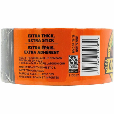 Gorilla Tape: 10 yd x 1.88’’ Black - Heavy-Duty Adhesive Tape - Duct