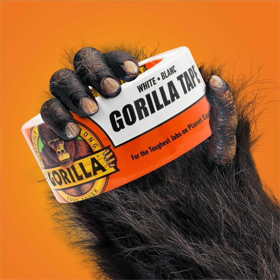 Gorilla Tape - 30 yd Length x 1.88’’ Width - White - 1 Each - Duct