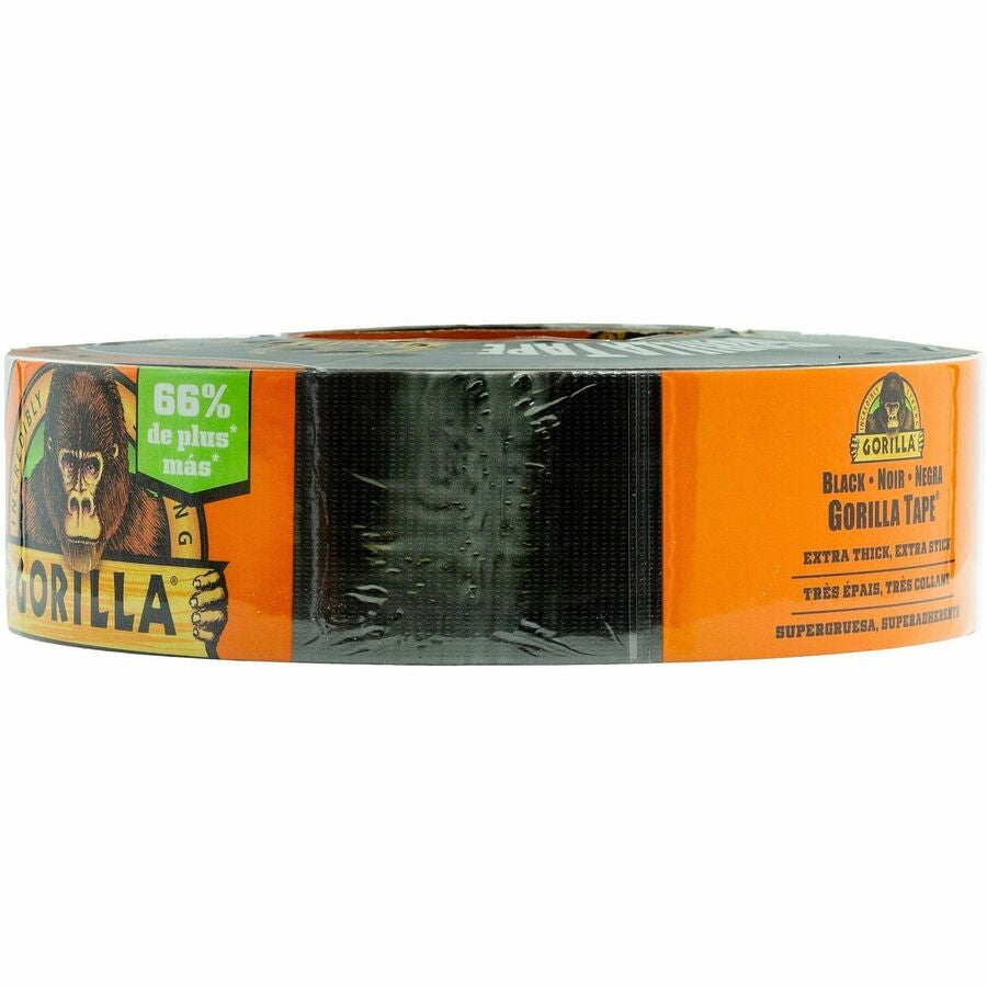 Gorilla Tape - 50 yd Length x 1.88’’ Width - Black - 1 Roll - Duct
