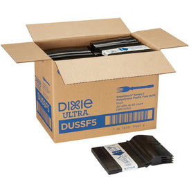 GP Pro Dixie Ultra Smartstock Series-T Fork Refill - 40 x - Disposable - Black - 960 / Carton - Cutlery