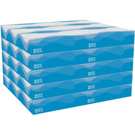 GP Pro Pacific Blue Select Facial Tissue: 2-Ply White Paper 100/Box - Tissues