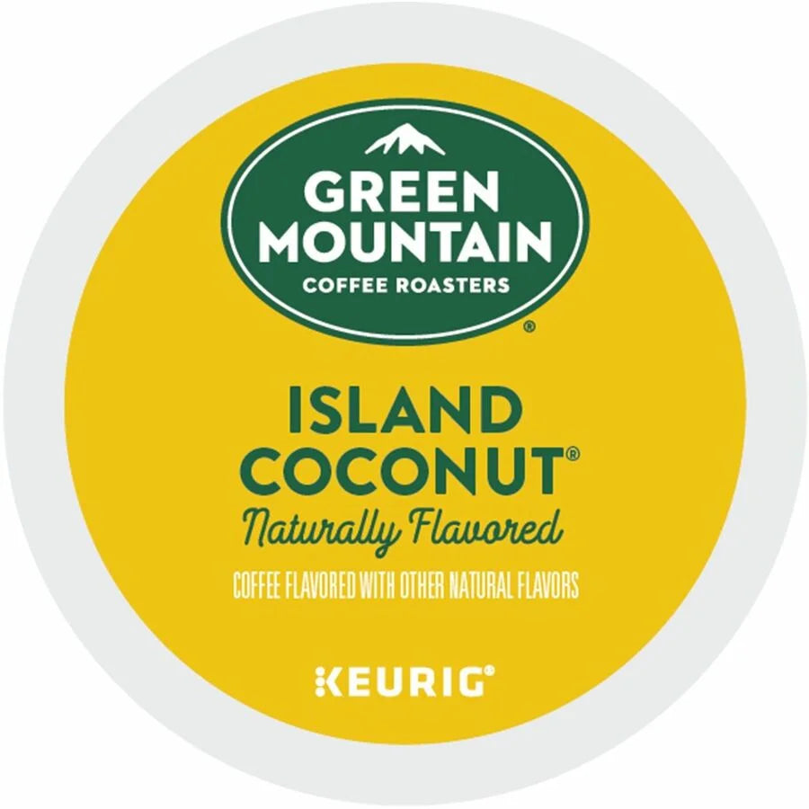 Green Mountain Coconut K-Cup Pods - Light Roast Coffee - 24 Count