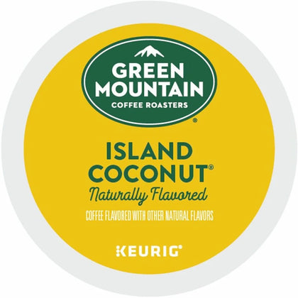 Green Mountain Coconut K-Cup Pods - Light Roast Coffee - 24 Count