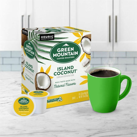 Green Mountain Coffee K-Cup Pod Island Coconut Keurig Single-Serve Pods Light Roast 24 Count
