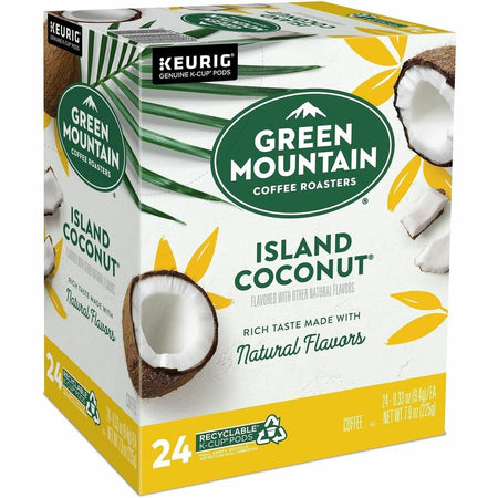 Green Mountain Coffee K-Cup Pod Island Coconut Keurig Single-Serve Pods Light Roast 24 Count