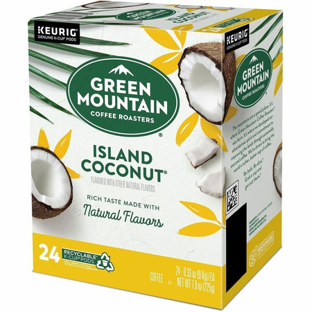 Green Mountain Coffee K-Cup Pod Island Coconut Keurig Single-Serve Pods Light Roast 24 Count