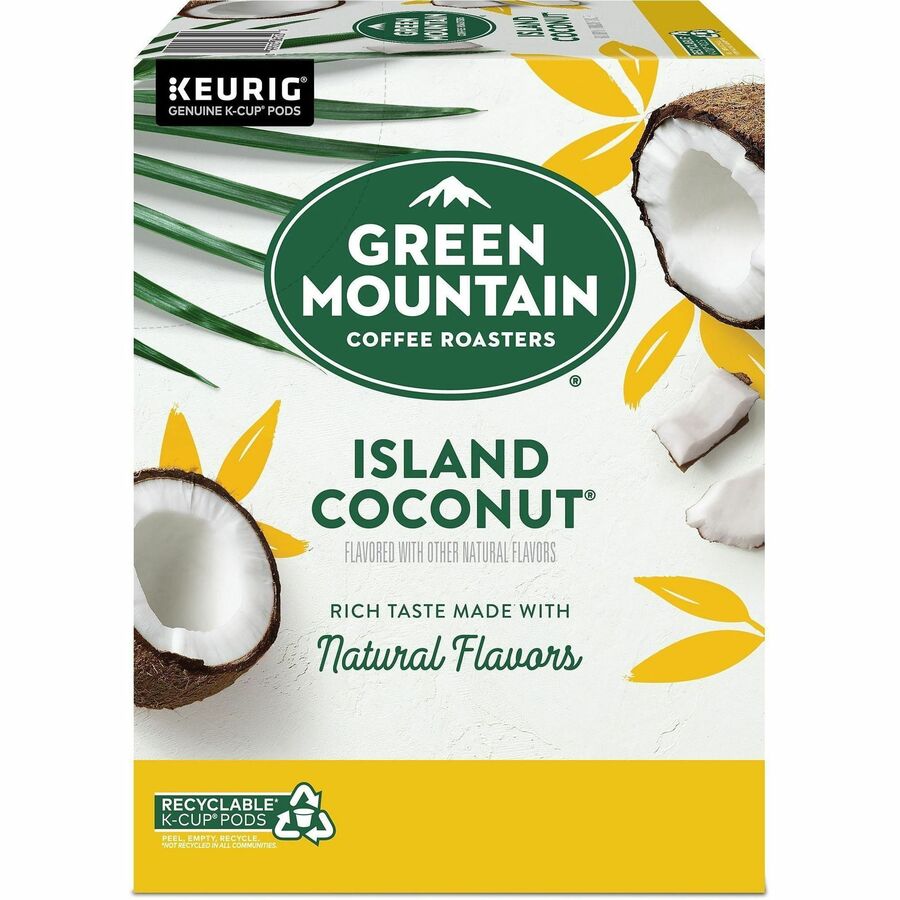 Green Mountain Coffee K-Cup Pod Island Coconut Keurig Single-Serve Pods Light Roast 24 Count