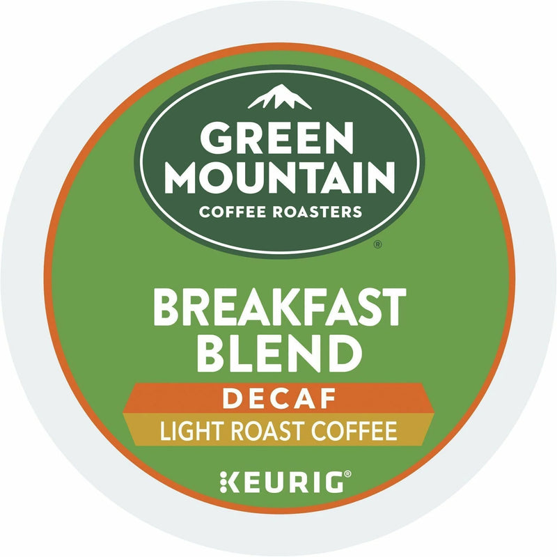 Green Mountain Coffee Roasters® K-Cup Breakfast Blend Decaf - Compatible with Keurig Brewer - Light/Mild
