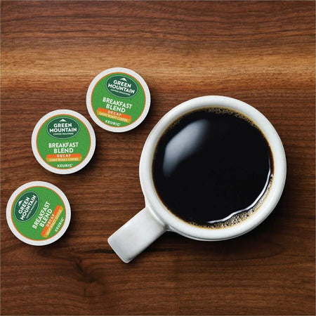 Green Mountain Coffee Roasters® Breakfast Blend Decaf K-Cups - Light Decaffeinated - 24/Box 4/Carton
