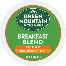 Green Mountain Coffee Roasters® K-Cup Breakfast Blend Decaf - Compatible with Keurig Brewer - Light