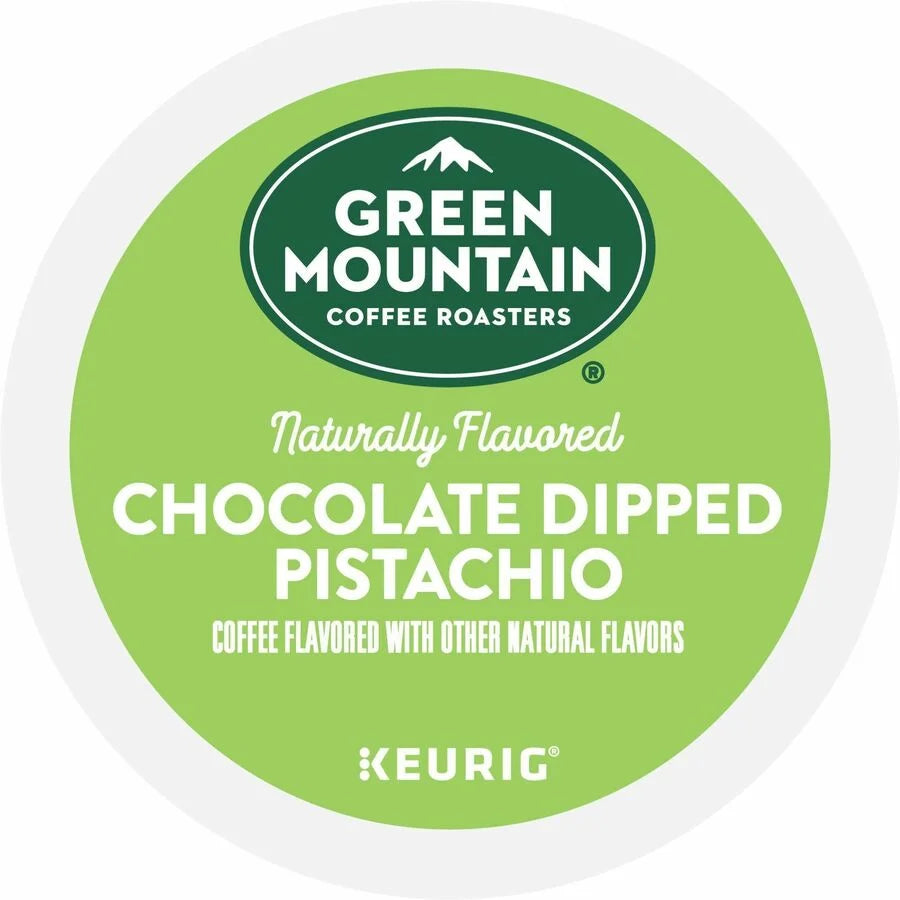 Green Mountain Coffee Roasters® Chocolate Dipped Pistachio K-Cup Pods - Smooth & Kosher